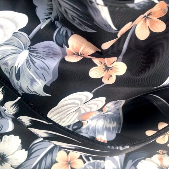 Esvan NEW Black Tropical Print Duffle Tote Beach Gym Bag - Picture 11 of 16